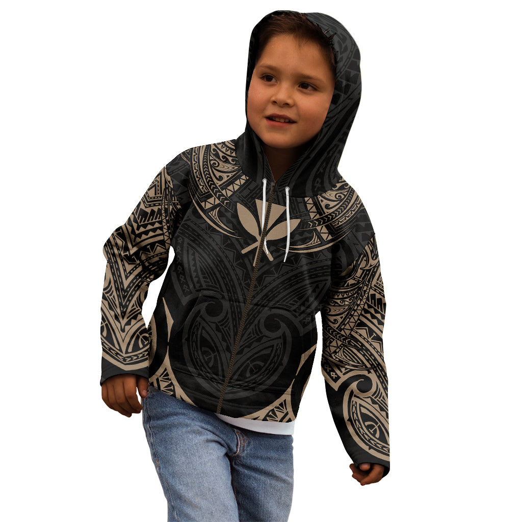 Polynesian Hawaii Tattoo Kid Hoodie - Wonder Print Shop