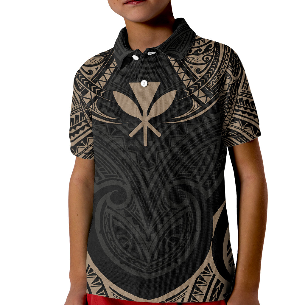 Polynesian Hawaii Tattoo Kid Polo Shirt - Wonder Print Shop