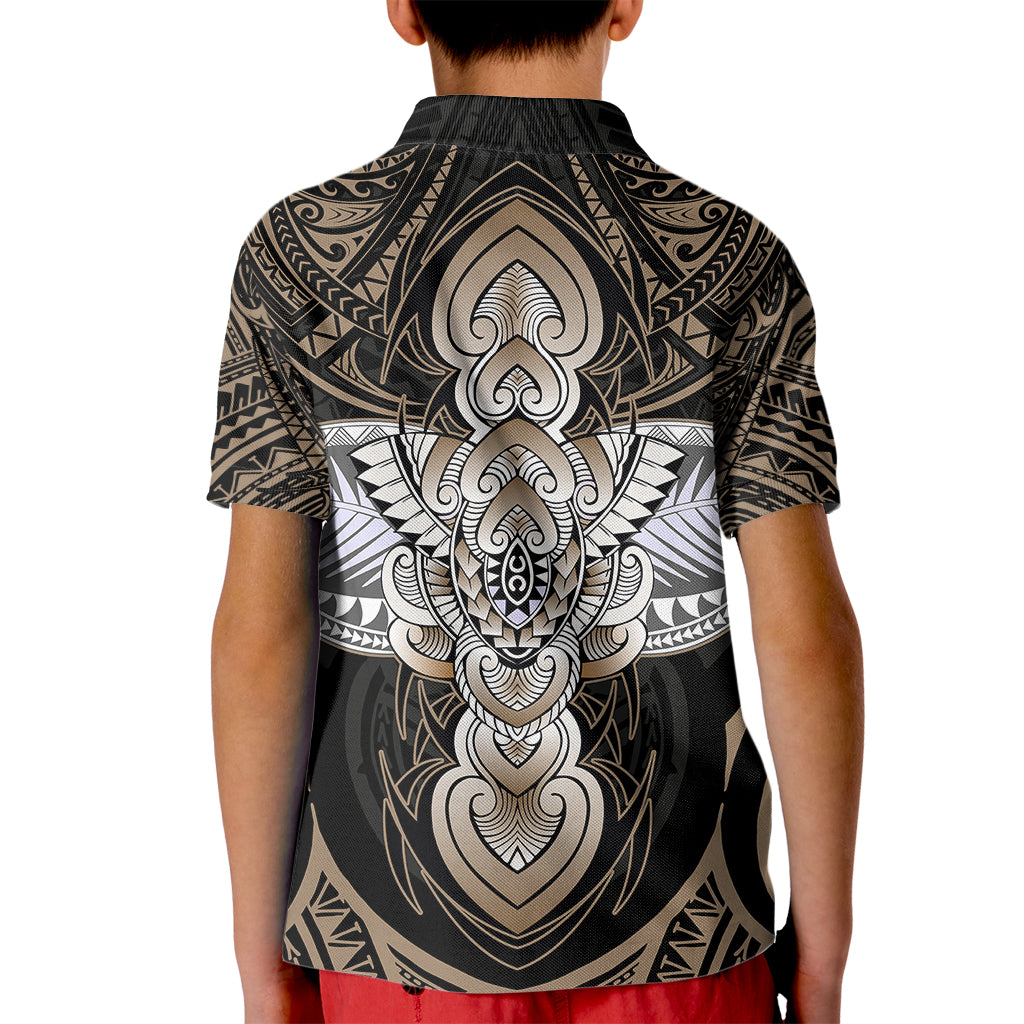 Polynesian Hawaii Tattoo Kid Polo Shirt - Wonder Print Shop
