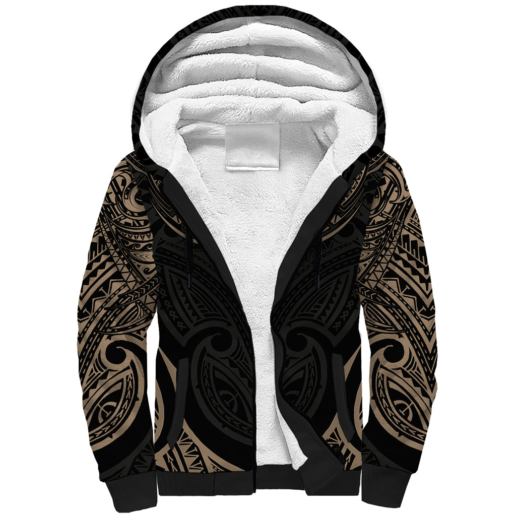 Polynesian Hawaii Tattoo Sherpa Hoodie - Wonder Print Shop