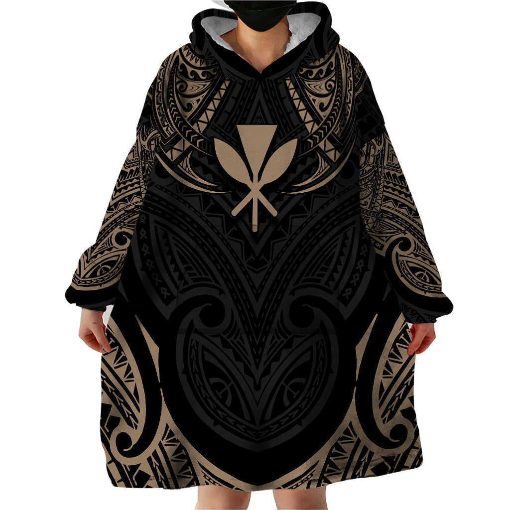Polynesian Hawaii Tattoo Wearable Blanket Hoodie - Wonder Print Shop