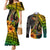 hawaii-couples-matching-mermaid-dress-and-long-sleeve-button-shirts-polynesian-fish-hook-and-hibiscus-flowers-with-gradient-pattern