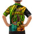 Hawaii Family Matching Mermaid Dress and Hawaiian Shirt Polynesian Fish Hook and Hibiscus Flowers with Gradient Pattern - Wonder Print Shop