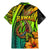 Hawaii Family Matching Mermaid Dress and Hawaiian Shirt Polynesian Fish Hook and Hibiscus Flowers with Gradient Pattern - Wonder Print Shop