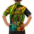 Hawaii Kid Hawaiian Shirt Polynesian Fish Hook and Hibiscus Flowers with Gradient Pattern - Wonder Print Shop