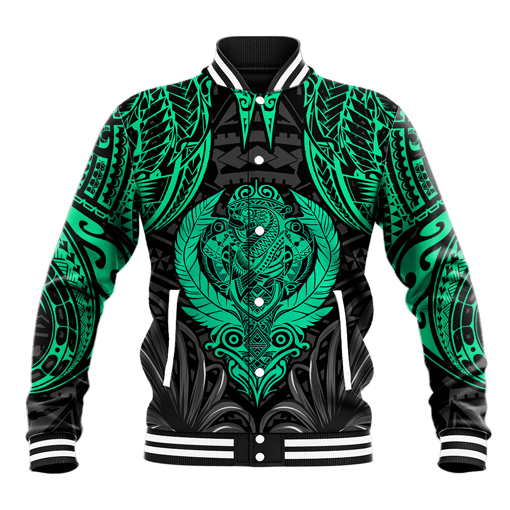 Polynesian Baseball Jacket Abstract Tiki - Wonder Print Shop