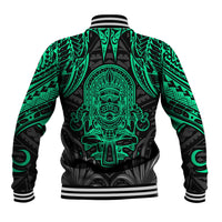 Polynesian Baseball Jacket Abstract Tiki - Wonder Print Shop