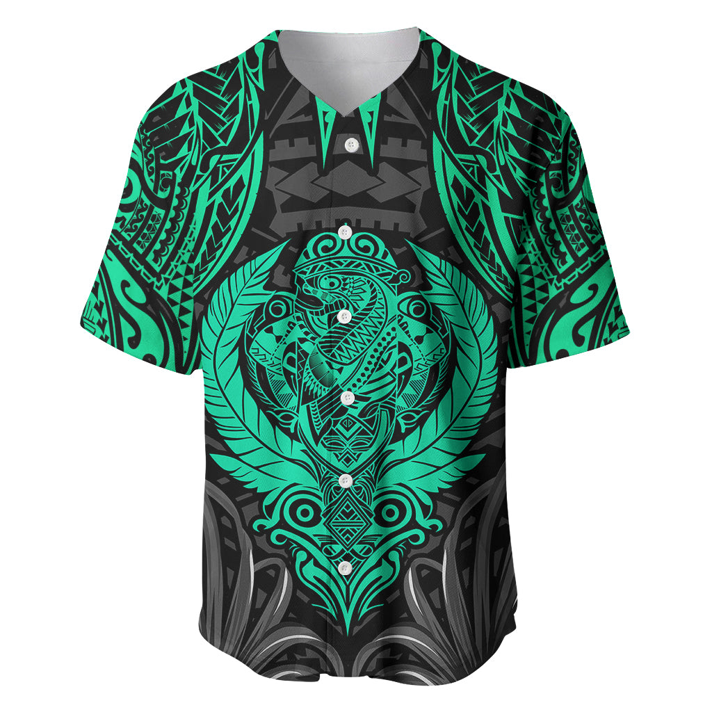 Polynesian Baseball Jersey Abstract Tiki - Wonder Print Shop