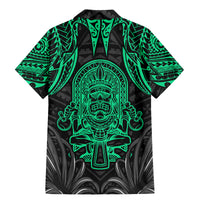 Polynesian Family Matching Mermaid Dress and Hawaiian Shirt Abstract Tiki - Wonder Print Shop