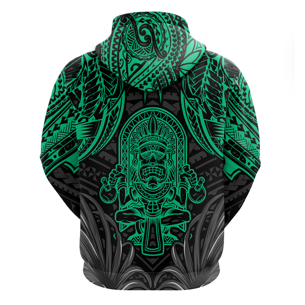 Polynesian Hoodie Abstract Tiki - Wonder Print Shop