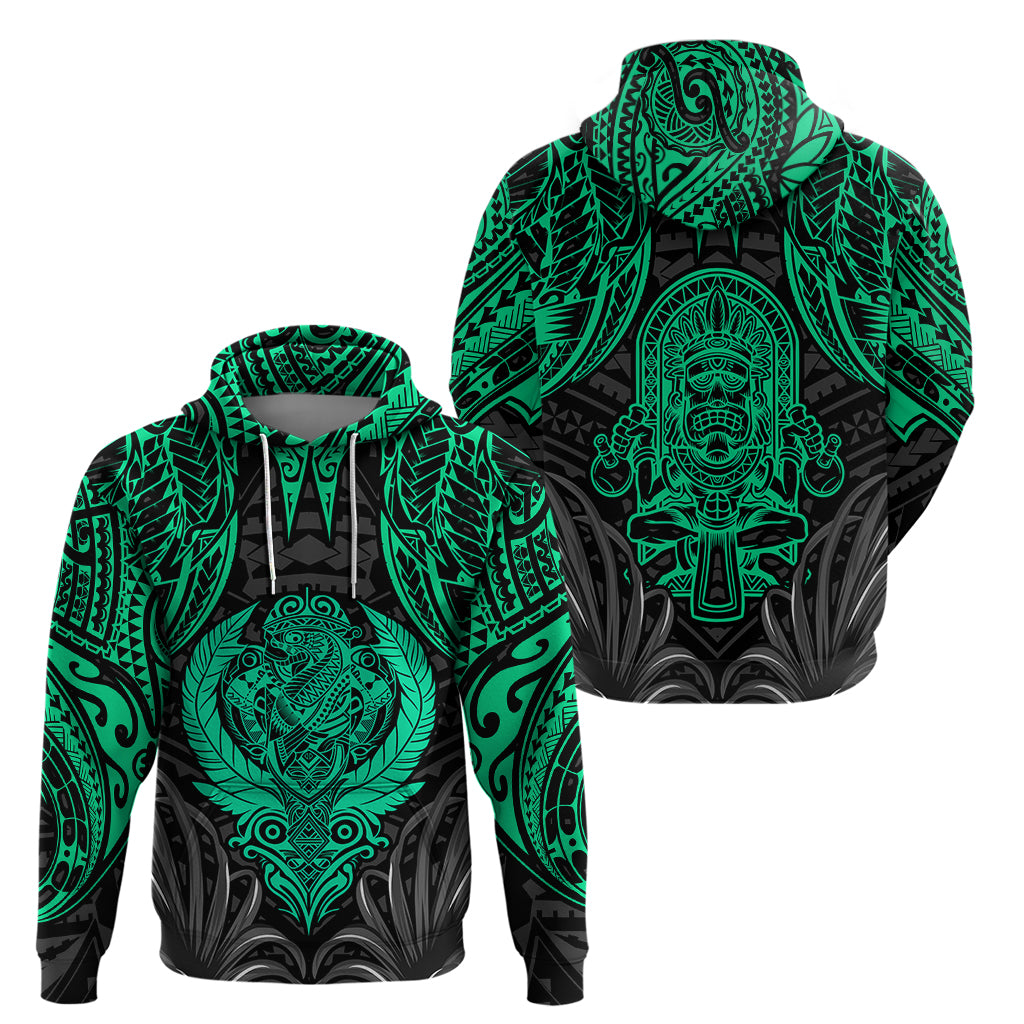 Polynesian Hoodie Abstract Tiki - Wonder Print Shop