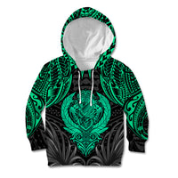 Polynesian Kid Hoodie Abstract Tiki - Wonder Print Shop