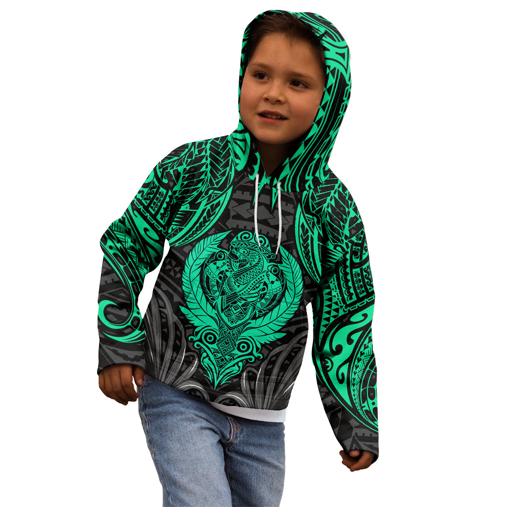 Polynesian Kid Hoodie Abstract Tiki - Wonder Print Shop