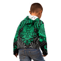 Polynesian Kid Hoodie Abstract Tiki - Wonder Print Shop