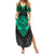 Polynesian Summer Maxi Dress Abstract Tiki - Wonder Print Shop