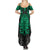 Polynesian Summer Maxi Dress Abstract Tiki - Wonder Print Shop