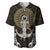 Polynesian Swordfish Baseball Jersey with Anchor Pattern and Tribal Turtle - Wonder Print Shop