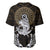 Polynesian Swordfish Baseball Jersey with Anchor Pattern and Tribal Turtle - Wonder Print Shop