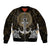 Polynesian Swordfish Bomber Jacket with Anchor Pattern and Tribal Turtle - Wonder Print Shop