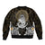 Polynesian Swordfish Bomber Jacket with Anchor Pattern and Tribal Turtle - Wonder Print Shop
