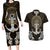 Polynesian Swordfish Couples Matching Long Sleeve Bodycon Dress and Hawaiian Shirt with Anchor Pattern and Tribal Turtle - Wonder Print Shop