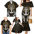 Polynesian Swordfish Family Matching Mermaid Dress and Hawaiian Shirt with Anchor Pattern and Tribal Turtle - Wonder Print Shop