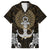 Polynesian Swordfish Family Matching Off Shoulder Maxi Dress and Hawaiian Shirt with Anchor Pattern and Tribal Turtle - Wonder Print Shop