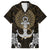 Polynesian Swordfish Family Matching Short Sleeve Bodycon Dress and Hawaiian Shirt with Anchor Pattern and Tribal Turtle - Wonder Print Shop