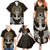 Polynesian Swordfish Family Matching Summer Maxi Dress and Hawaiian Shirt with Anchor Pattern and Tribal Turtle - Wonder Print Shop