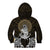 Polynesian Swordfish Kid Hoodie with Anchor Pattern and Tribal Turtle - Wonder Print Shop