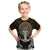 Polynesian Swordfish Kid T Shirt with Anchor Pattern and Tribal Turtle - Wonder Print Shop