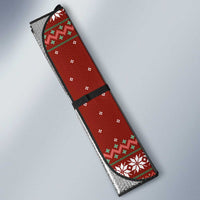 Merry Christmas Siberian Husky Dog Happy Pills Auto Sun Shade Husky Dogs in Pill Bottle and Red Snowflake - Wonder Print Shop