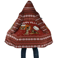Merry Christmas Siberian Husky Dog Happy Pills Cloak Husky Dogs in Pill Bottle and Red Snowflake - Wonder Print Shop