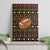 Merry Christmas Turkey Football Canvas Wall Art Fall Leaves Pattern for Game Day Fans - Wonder Print Shop