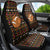 Merry Christmas Turkey Football Car Seat Cover Fall Leaves Pattern for Game Day Fans - Wonder Print Shop