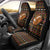 Merry Christmas Turkey Football Car Seat Cover Fall Leaves Pattern for Game Day Fans - Wonder Print Shop