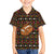 Merry Christmas Turkey Football Kid Hawaiian Shirt Fall Leaves Pattern for Game Day Fans - Wonder Print Shop