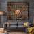 Merry Christmas Turkey Football Tapestry Fall Leaves Pattern for Game Day Fans - Wonder Print Shop