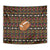 Merry Christmas Turkey Football Tapestry Fall Leaves Pattern for Game Day Fans - Wonder Print Shop