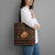 Merry Christmas Turkey Football Tote Bag Fall Leaves Pattern for Game Day Fans - Wonder Print Shop