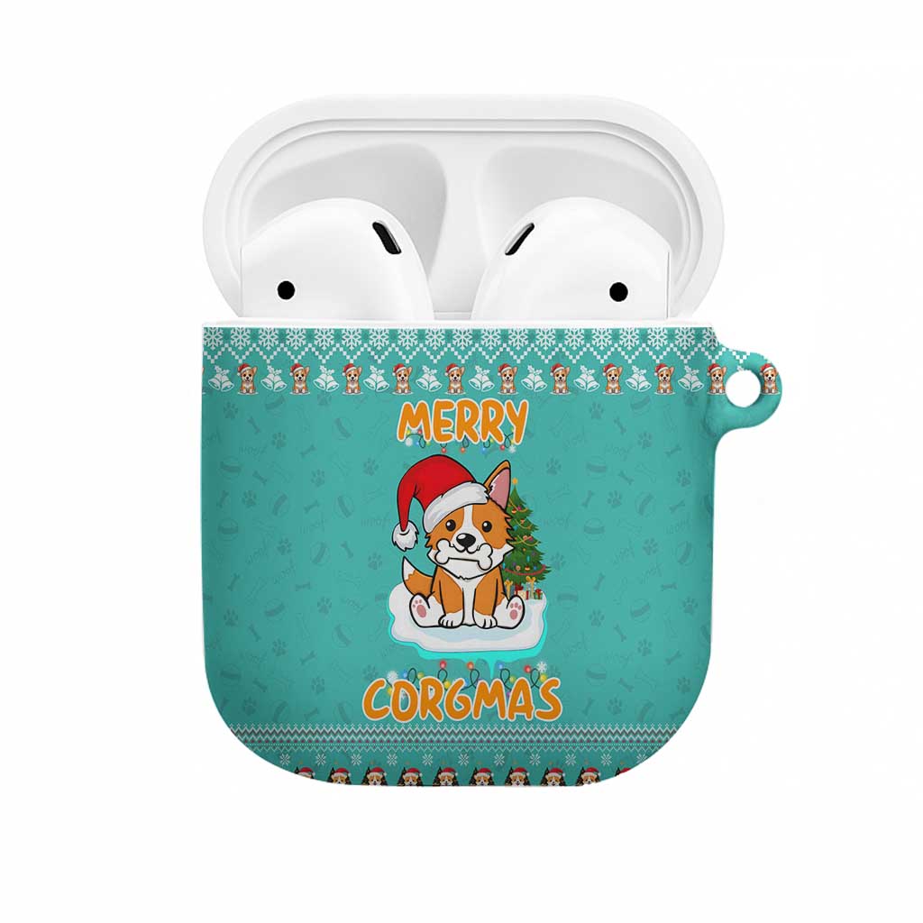 Funny Dog Merry Corgmas Christmas AirPods Case Xmas Holiday Patterns - Wonder Print Shop