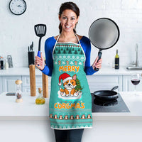 Funny Dog Merry Corgmas Christmas Apron Xmas Holiday Patterns - Wonder Print Shop