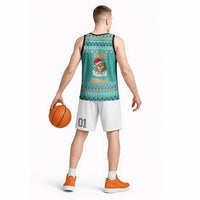 Funny Dog Merry Corgmas Christmas Basketball Jersey Xmas Holiday Patterns - Wonder Print Shop