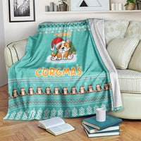 Funny Dog Merry Corgmas Christmas Blanket Xmas Holiday Patterns - Wonder Print Shop