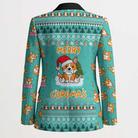 Funny Dog Merry Corgmas Christmas Blazer Xmas Holiday Patterns - Wonder Print Shop