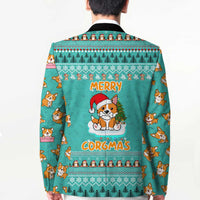 Funny Dog Merry Corgmas Christmas Blazer Xmas Holiday Patterns - Wonder Print Shop