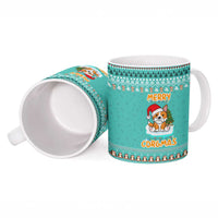 Funny Dog Merry Corgmas Christmas Ceramic Mug Xmas Holiday Patterns - Wonder Print Shop
