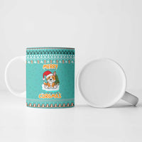 Funny Dog Merry Corgmas Christmas Ceramic Mug Xmas Holiday Patterns - Wonder Print Shop