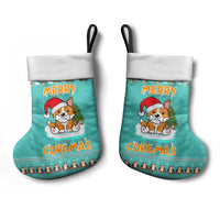 Funny Dog Merry Corgmas Christmas Stocking Xmas Holiday Patterns - Wonder Print Shop