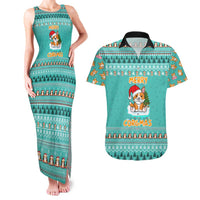 Funny Dog Merry Corgmas Christmas Couples Matching Tank Maxi Dress and Hawaiian Shirt Xmas Holiday Patterns - Wonder Print Shop